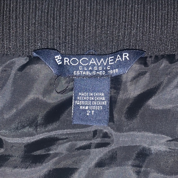 Rocawear puffer‎ vest orange & blue camouflage, size 2T - Picture 4 of 7